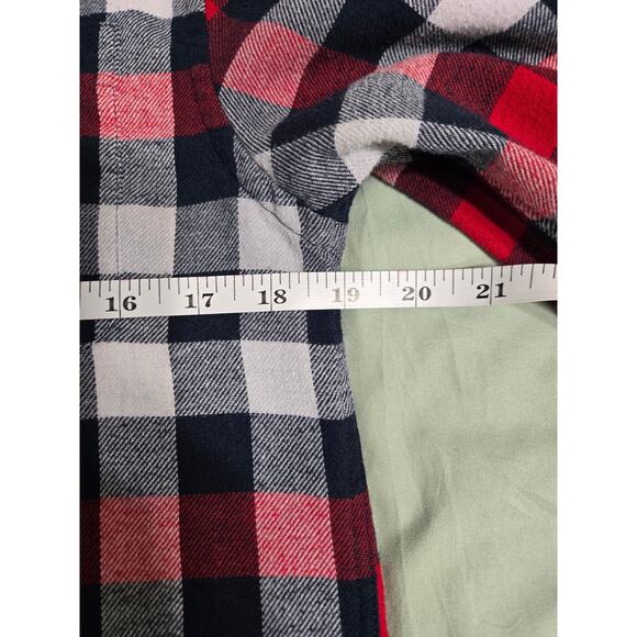 Croft and barrow small men's plaid long sleeve flannel button up shirt - Picture 8 of 9